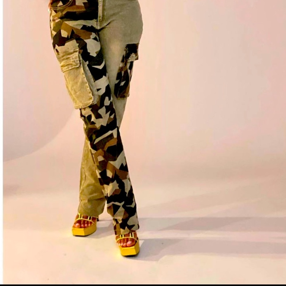 Camo style jeans